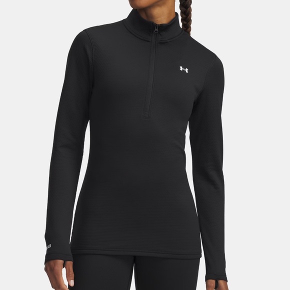 Under Armour Tops - Under Armour Coldgear Base 4.0 Half Zip Jacket Top Black Size 2XL XXL